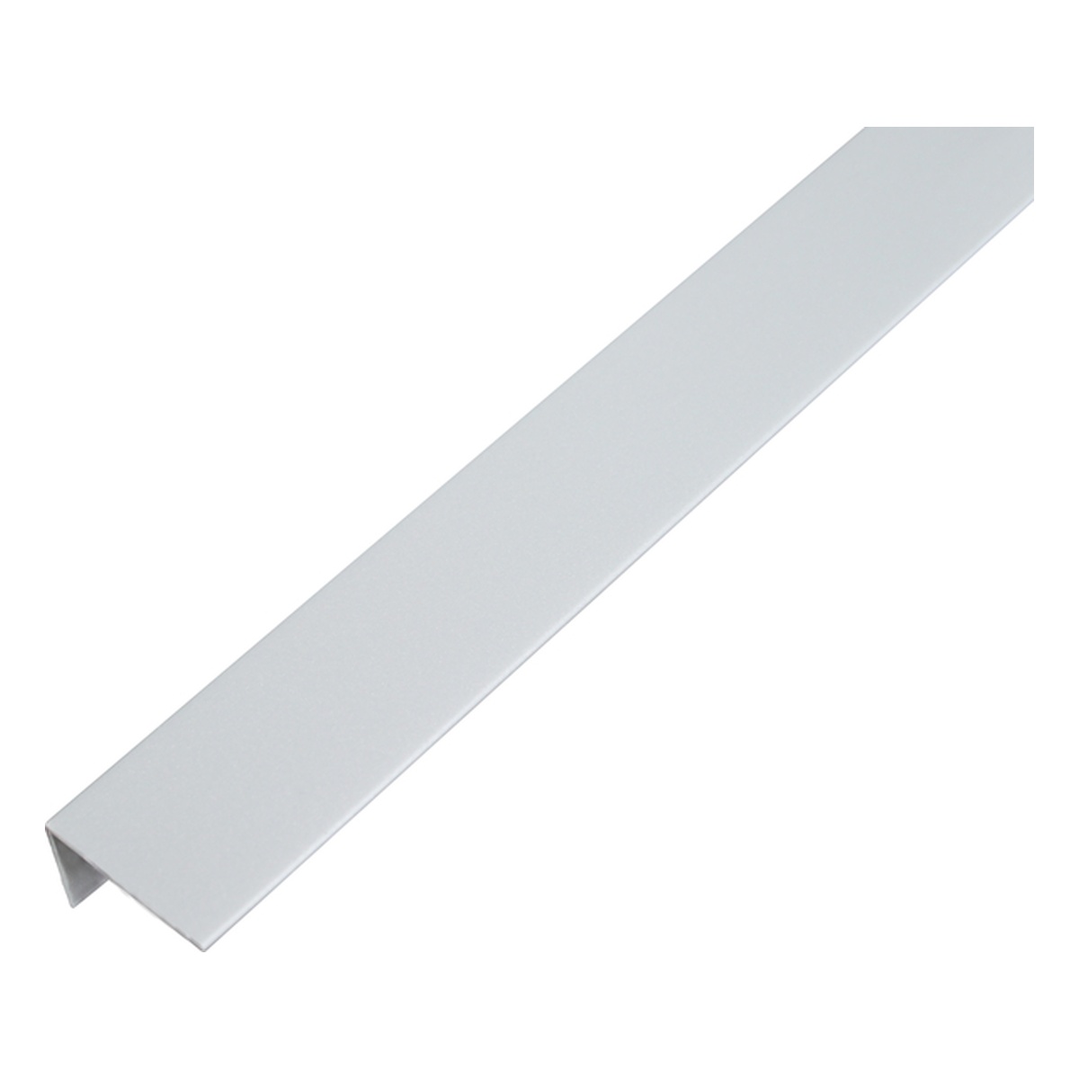 Alberts Winkelprofil, 25 x 15 x 1 x 1000 mm, PVC-U, Farbe: aluminiumgrau - 1 Stk.