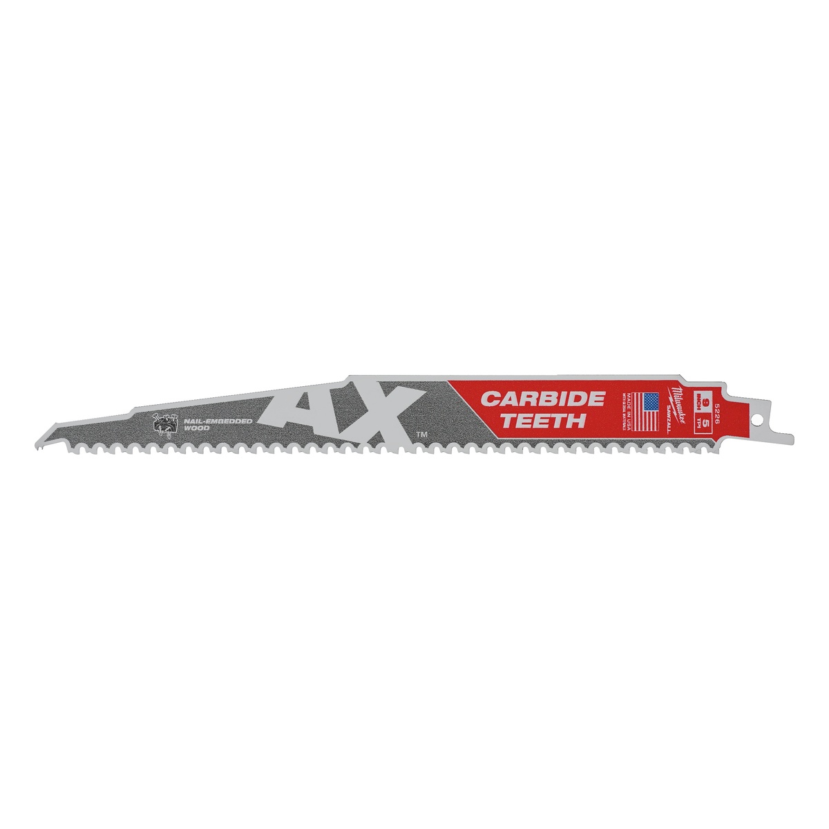 Milwaukee Säbelsägeblatt Demontage THE AX HM-bestückt 5er Pack 230 x 5 mm (5 TPI) - 1 Stk.