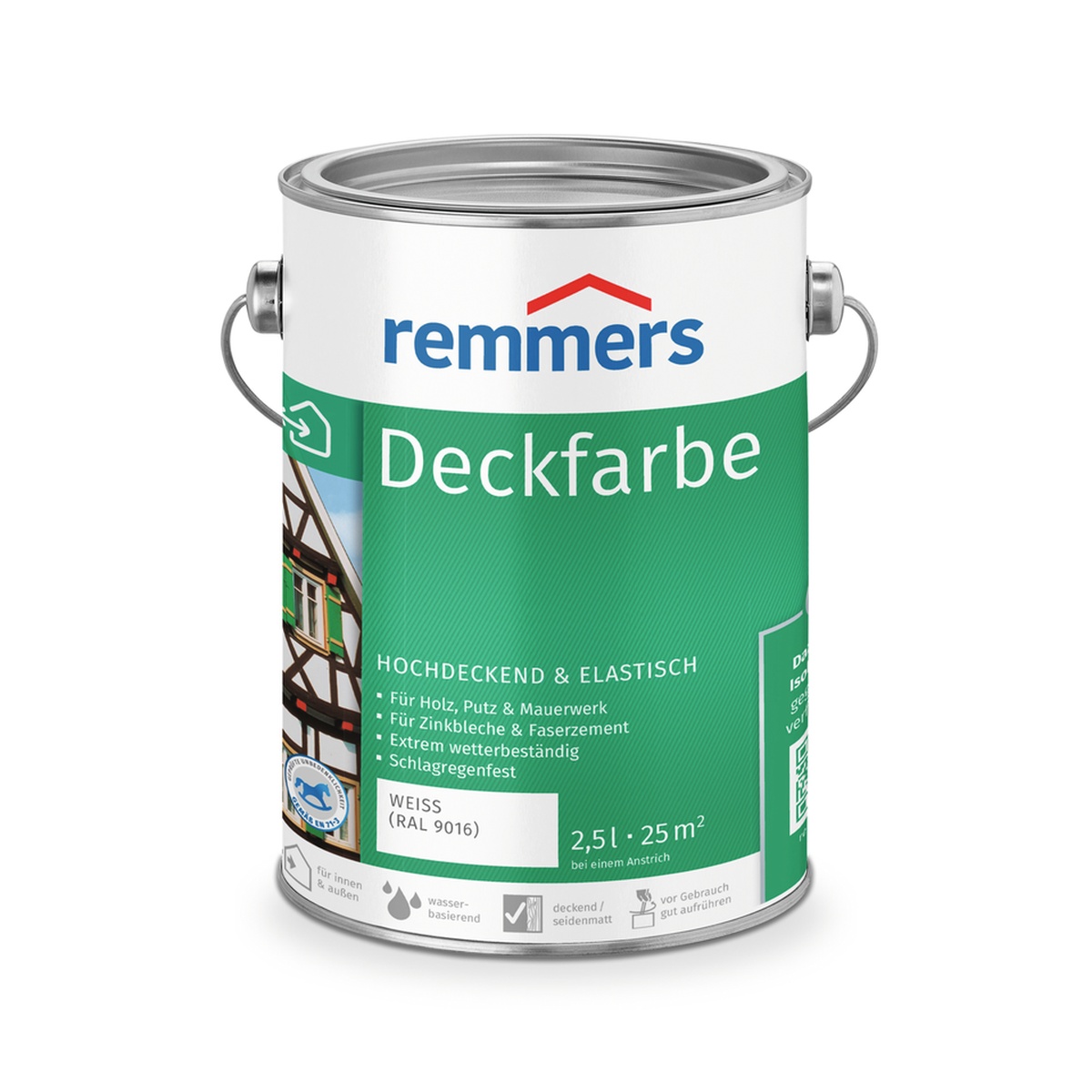 Remmers Deckfarbe 2,5 l weiß