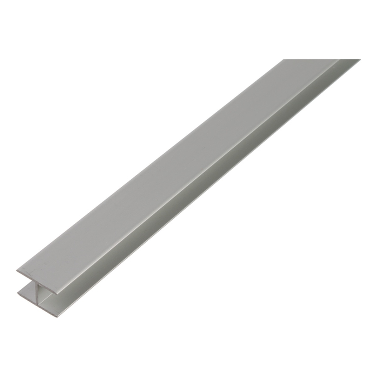 Alberts H-Profil, selbstklemmend, 10,9 x 2000 x 20 mm, Aluminium, silberfarbig eloxiert - 1 Stk.