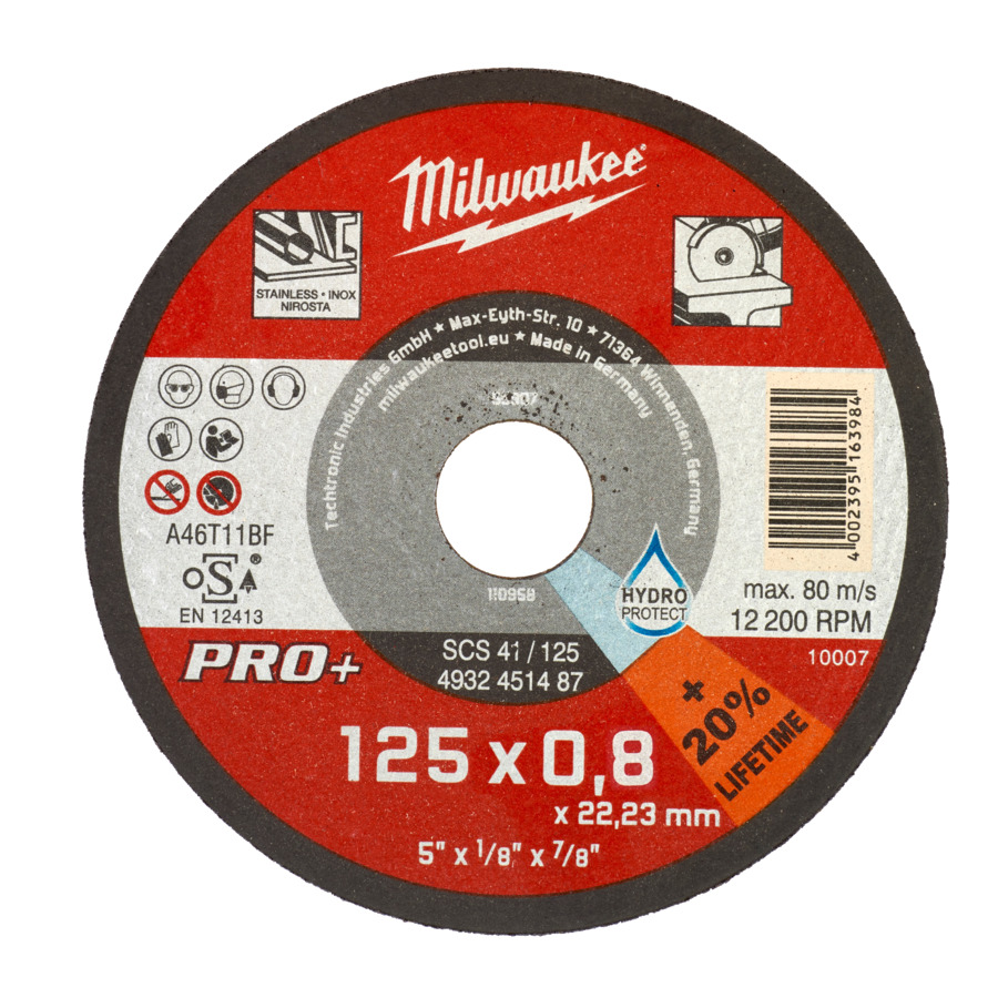 Milwaukee Metalltrennscheibe PRO+ INOX 125 mm SCS42 0,8 mm - 1 Stk.