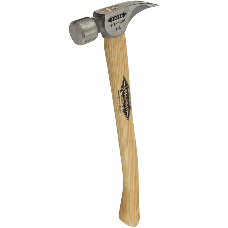 Milwaukee Titanhammer m. Hickorystiel Stiletto Ti14SC-H18, 457 mm lang, glatt - 1 Stk.