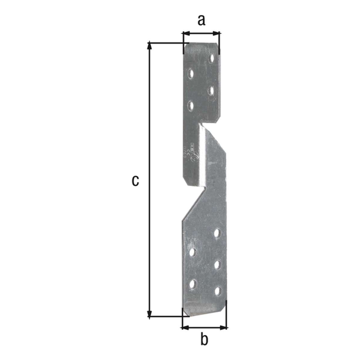 Alberts Sparrenpfettenanker, sedzimirverzinkt 33 x 33 x 170 mm 1 Stück